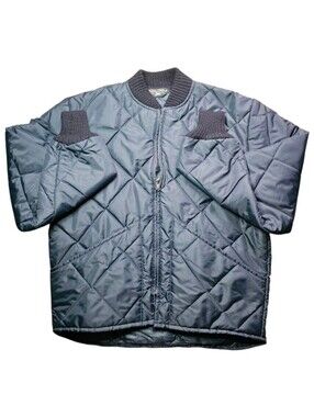 Golden Fleece Diamond Quilted Jacket Liner Black Size 40 Made In USA
